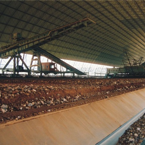 Bridge scraper reclaimer & side cantilever stacker